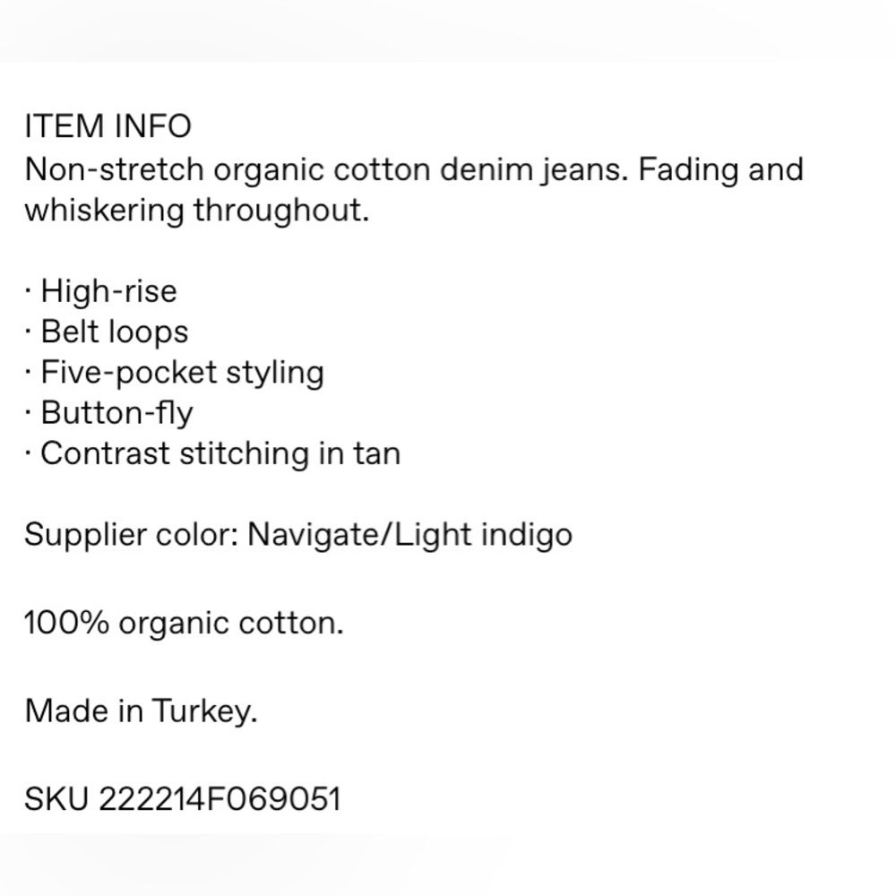 ๐ AGOLDE 90s HIGH WAISTED DENIM BLUE JEANS ARITIZIA: SIZE 22 - Picture 9 of 9